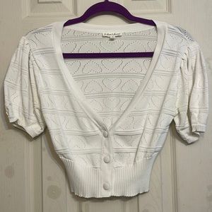 for Love & Lemons white cropped cardigan